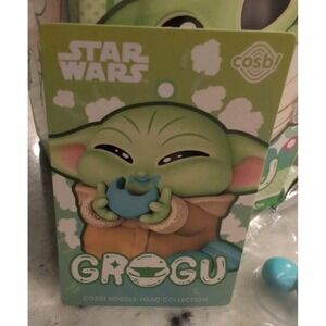 Star Wars Hot Toys Grogu Cosbi  Bobble Head Mystery Box NIB! Macaroon Eat